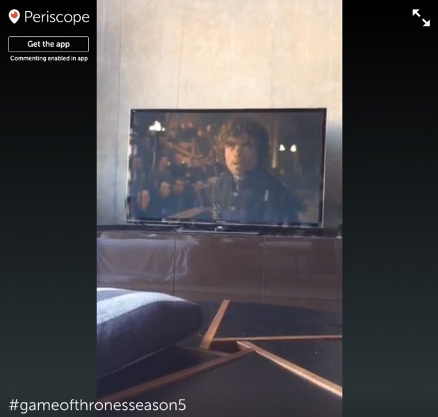 Screenshot 1 of Periscope Stream for Game of Thrones