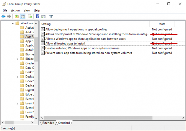 Enabling Developer Mode in Windows 10 Screenshot 7