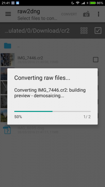 12 large How to convert DSLR RAW images to DNG and edit them on Android