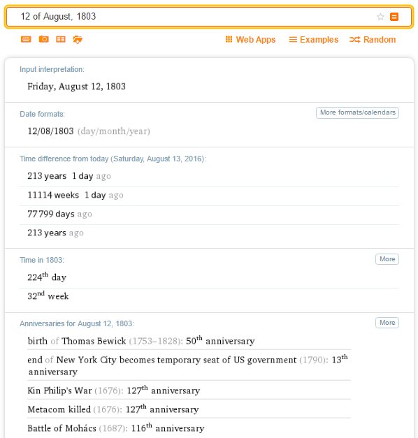 14 full 17 Unique Searches You Can Perform With Wolfram Alpha