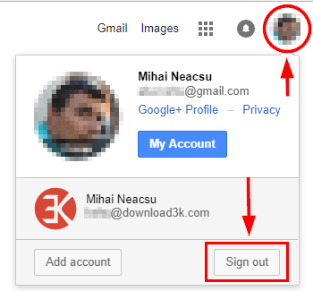 3 full How to change the default GoogleGmail account for users with multiple accounts Desktop