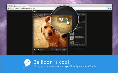 4 large Ballloon Chrome Extension Lets You Download and Save Web Files Directly to the Cloud