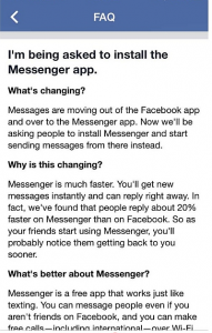 1 medium Facebook Messenger Goes Independent of the FB app