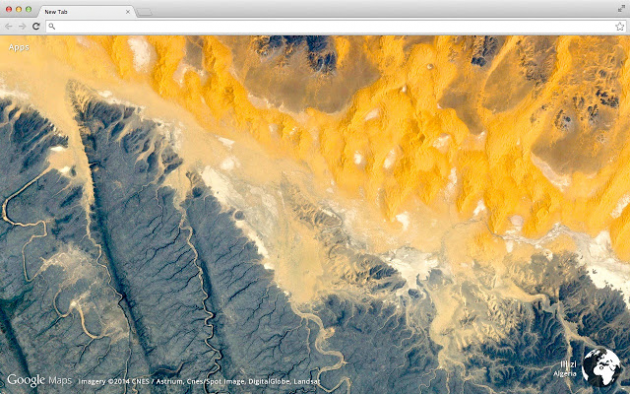 1 large Earth View Makes Using Google Chrome More Fun