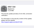 Apple updates iOS to 7.0.6/6.1.6 in order to fix SSL vulnerability, Jailbreak is still possible