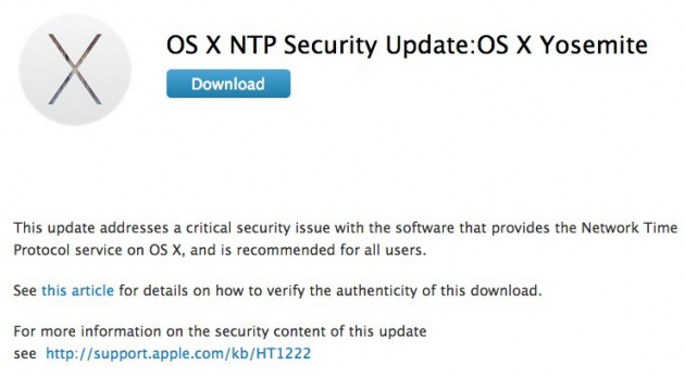 1 large Apple goes for first silent automatic security update to Mac OS X for NTP clock bug fix