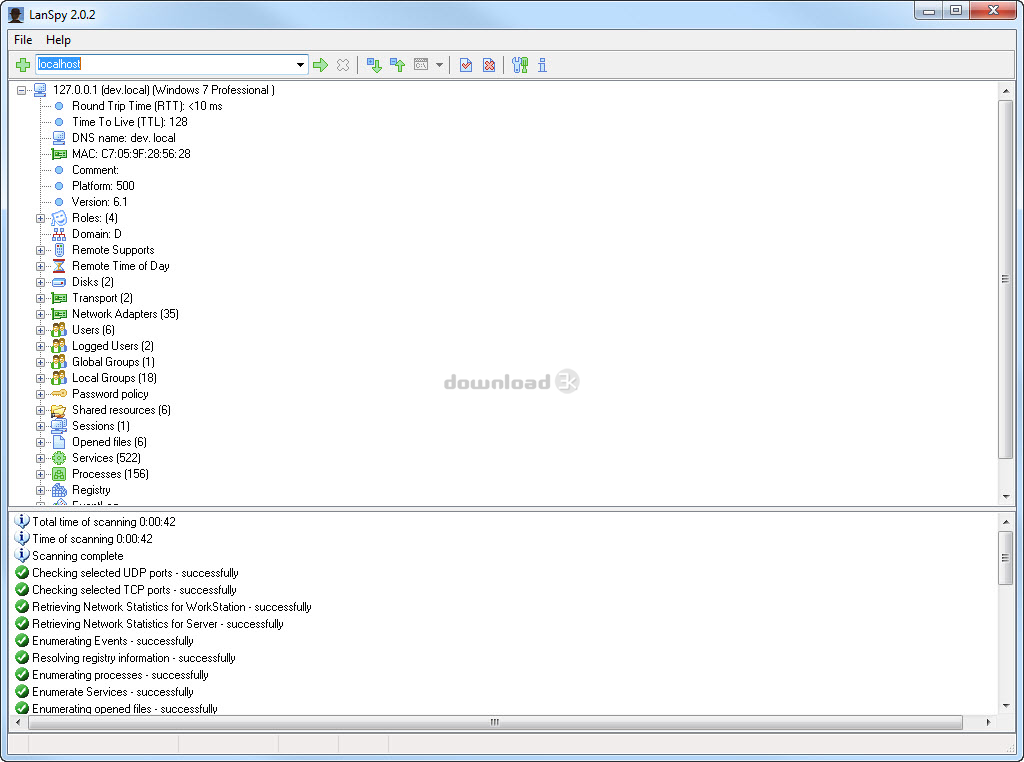Программа сканирует ip адресы. Автор. Просмотров: 0. Lena_1981r.