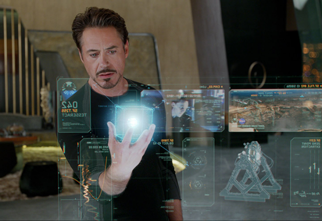 Tony Stark (a.k.a Iron Man) used 3D projected screens in his lab instead of regular screens