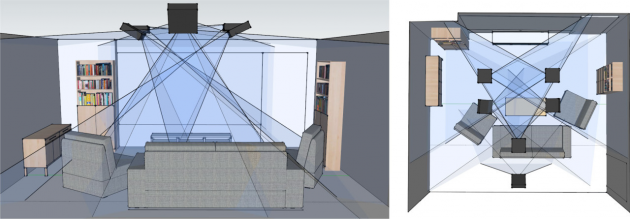 2 large Microsofts IllumiRoom Becomes RoomAlive Kinect Sensors and Projectors Can Transform Any Room into an Augmented Reality Game