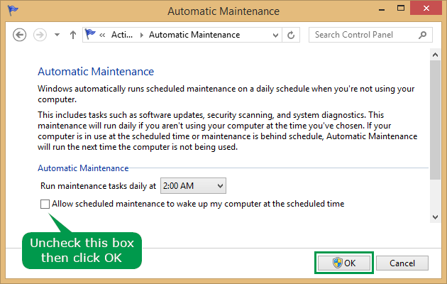 2 large How to disable Automatic Maintenance in Windows 8 and 81