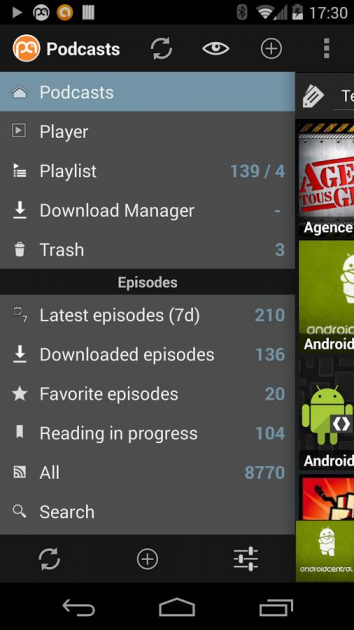 4 large Podcast Addict Android Review