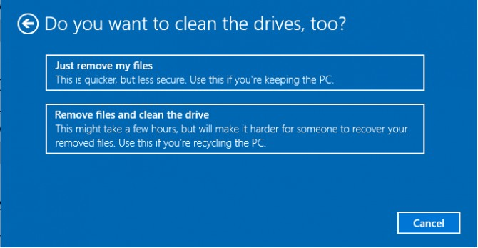 reset my pc to factory settings reset my pc to factory settings