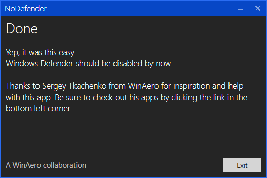 Disable Windows Defender Permanently in Windows 10 Screenshot 11
