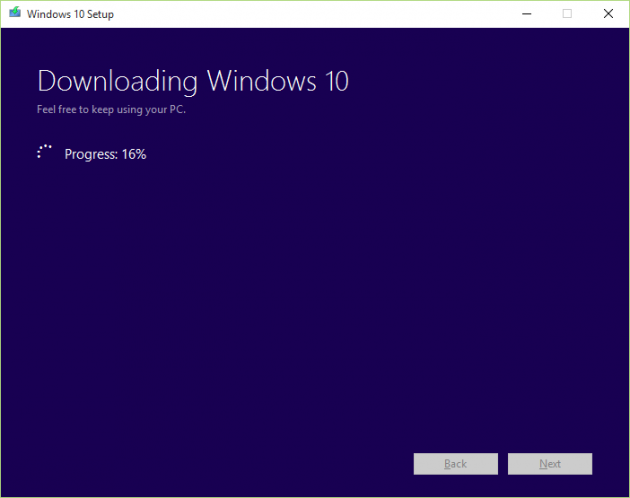 Resuming a Failed Windows 10 Download