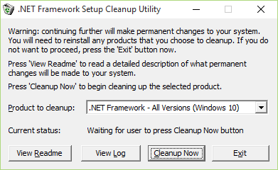 .net uninstall tool .net uninstall tool