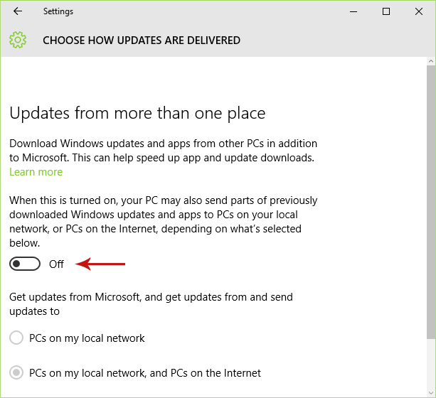 Turning Off Windows Update Delivery Optimization Screenshot 7
