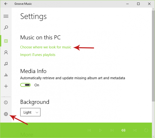 Importing Your Google Music Library into Groove Music Screenshot 1