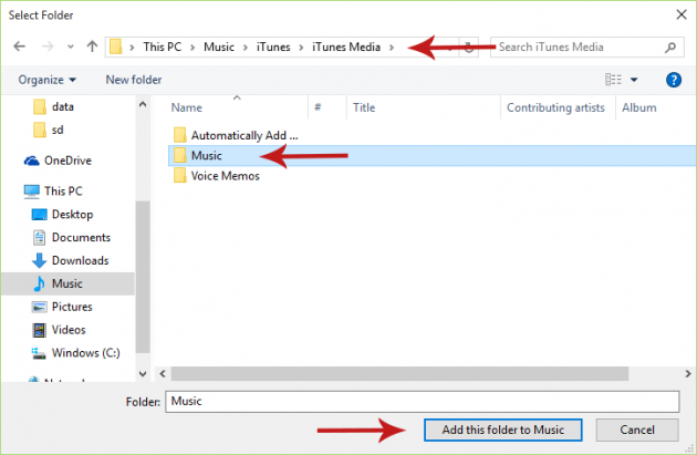 Importing your iTunes Library into Groove Music Screenshot 3
