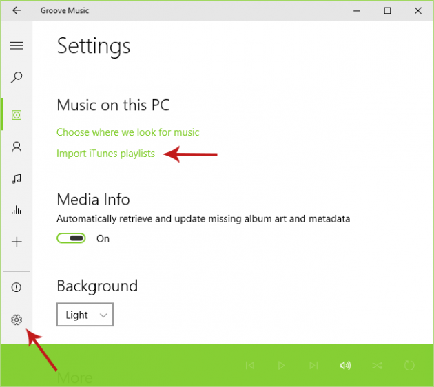 Importing your iTunes Playlists into Groove Music Screenshot 2