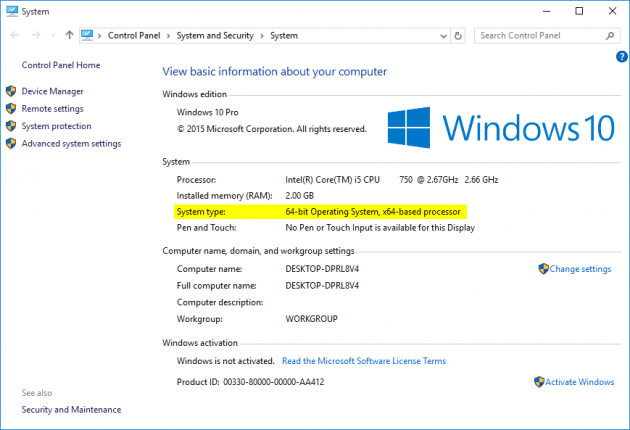 1 large Find out if your Windows is 32bit or 64bit  guide for XP Vista 7 8 81 10