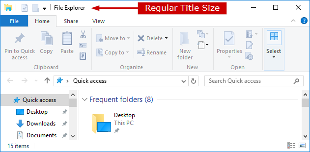 8 large How to Change Title Bar Text Size in Windows 10 or 881