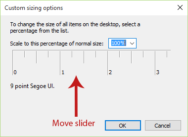 Method 2 - Change DPI Scaling Level for All Displays in the Control Panel Screenshot 5