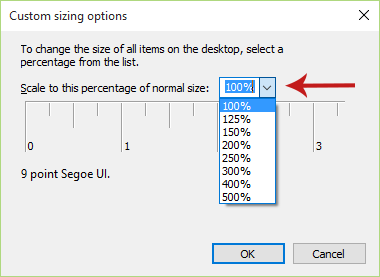 Method 2 - Change DPI Scaling Level for All Displays in the Control Panel Screenshot 6