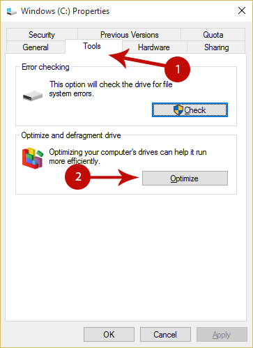 Method 1 - Optimize Disks Using the Built-in 'Optimize Drives' Tool Screenshot 2