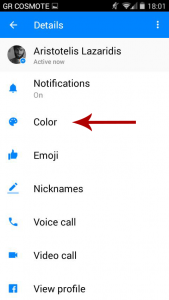 Change conversation colors Screenshot 2