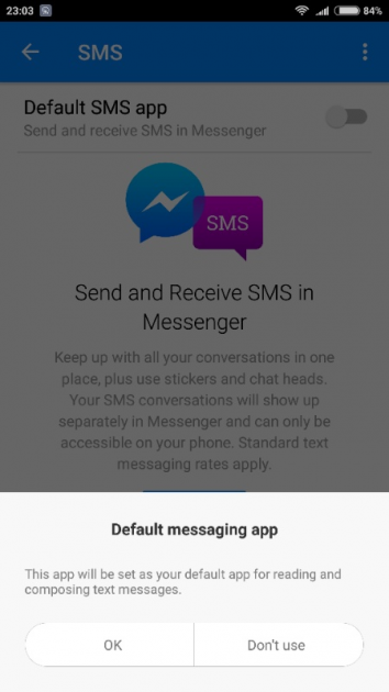 4 medium Facebook Messenger Now Supports SendingReceiving SMS in Android