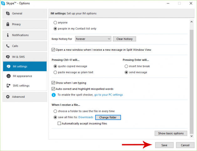 4 large How to Change the Default Destination for Files You Receive in Skype