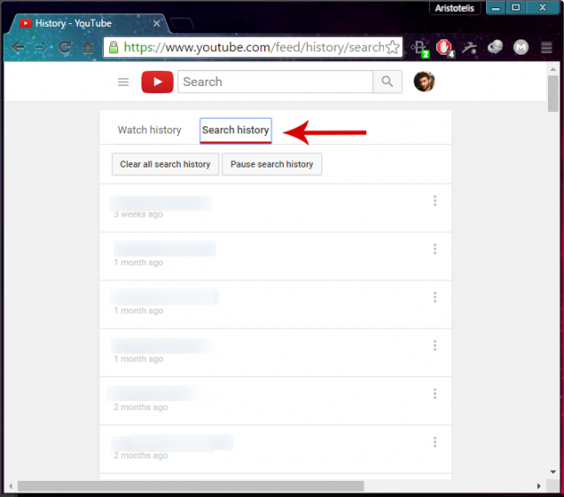 2 large How To Clear Your YouTube Search History