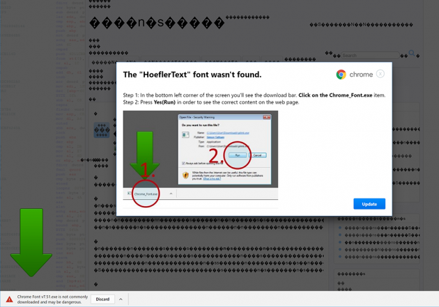 3 large HoeflerText Font Wasnt Found Malware Attack For Chrome Identified