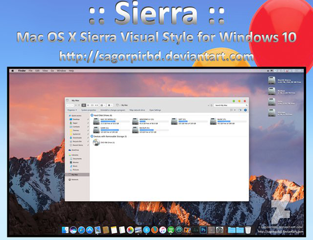 2 full How To Have A True macOS Sierra Look And Feel In Windows