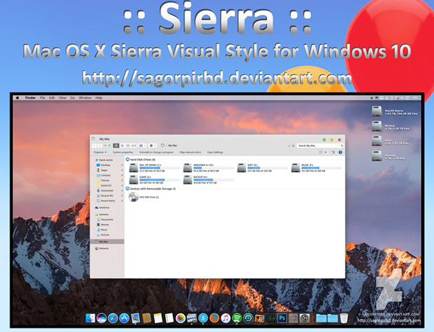 How To Have A True Macos Sierra Look And Feel In Windows