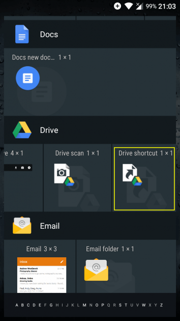 7 large How to create a shortcut to a Google doc or sheet on your Android home screen so it opens in Docs or Sheets when tapped