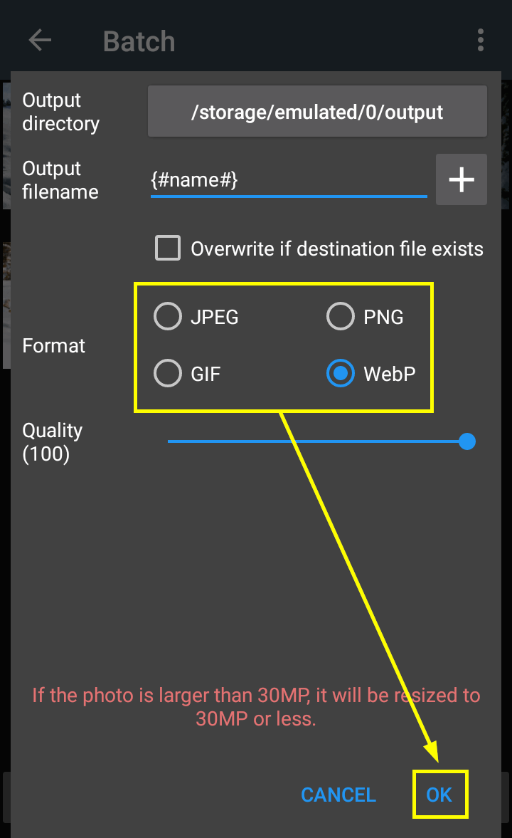 Batch convert JPG to GIF - Image Converter Plus