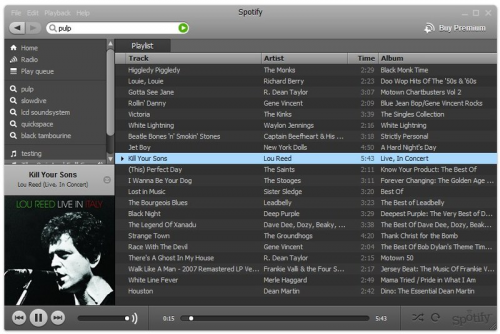 1 large Spotify Sheds Outdated Jukebox Interface