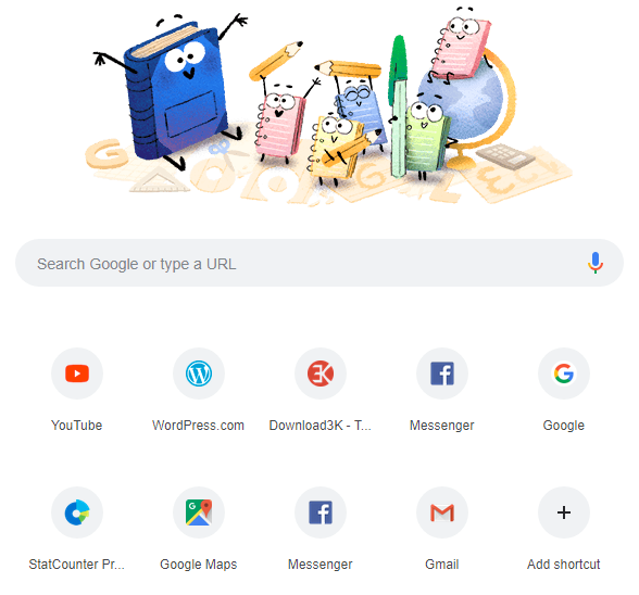 1 full Builtin options to customize Google Chromes New Tab page edit shortcuts backgrounds flags