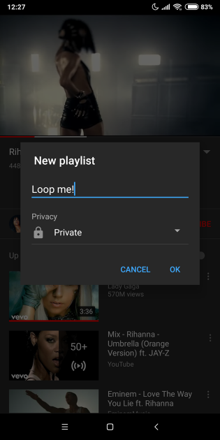 9 large How to loop a YouTube video song on Android with the screen OFF or ON
