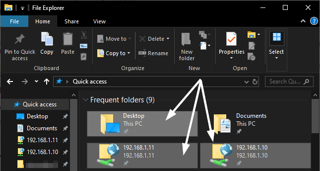 3 full How to fixunpin stuck FTP links from File Explorers Quick access menu in Windows 10