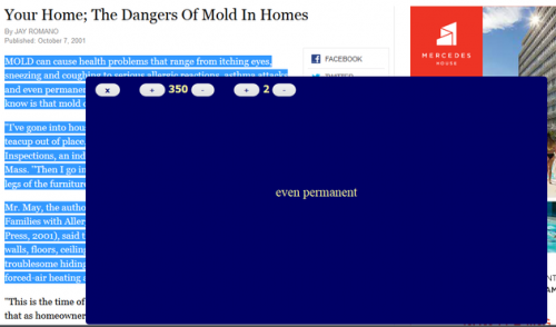 1 large SpeedReading AddOns For Chrome And Firefox