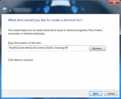 5 large How to create a shortcuthotkey for the Safely remove hardware tray dialog on Windows