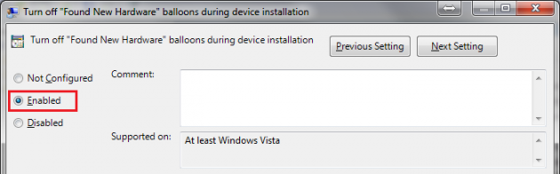 3 large How to EnableDisable Found New Hardware Alerts