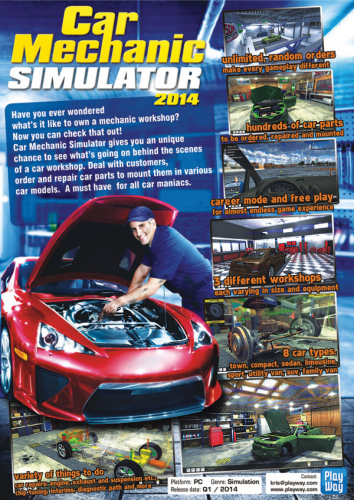 6 large Car Mechanic Simulator 2014 Released on Steam