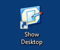 How to add a "Show Desktop" icon to the taskbar in Windows 10 (or 7, 8)