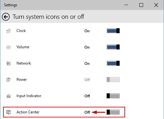 5 full How to Disable the Action Center in Windows 10 and Remove its Icon from the System Tray