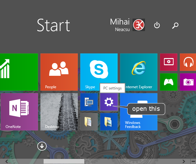 4 full Several ways to open PC Settings in Windows 8 and 10