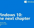 Microsoft Schedules â€œWindows 10: The Next Chapterâ€ Event for January 21st, 2015