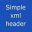 Simple XML Header 1.0 32x32 pixels icon